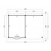 Overkapping Red Class Wood Odense type 3 XXL plat dak